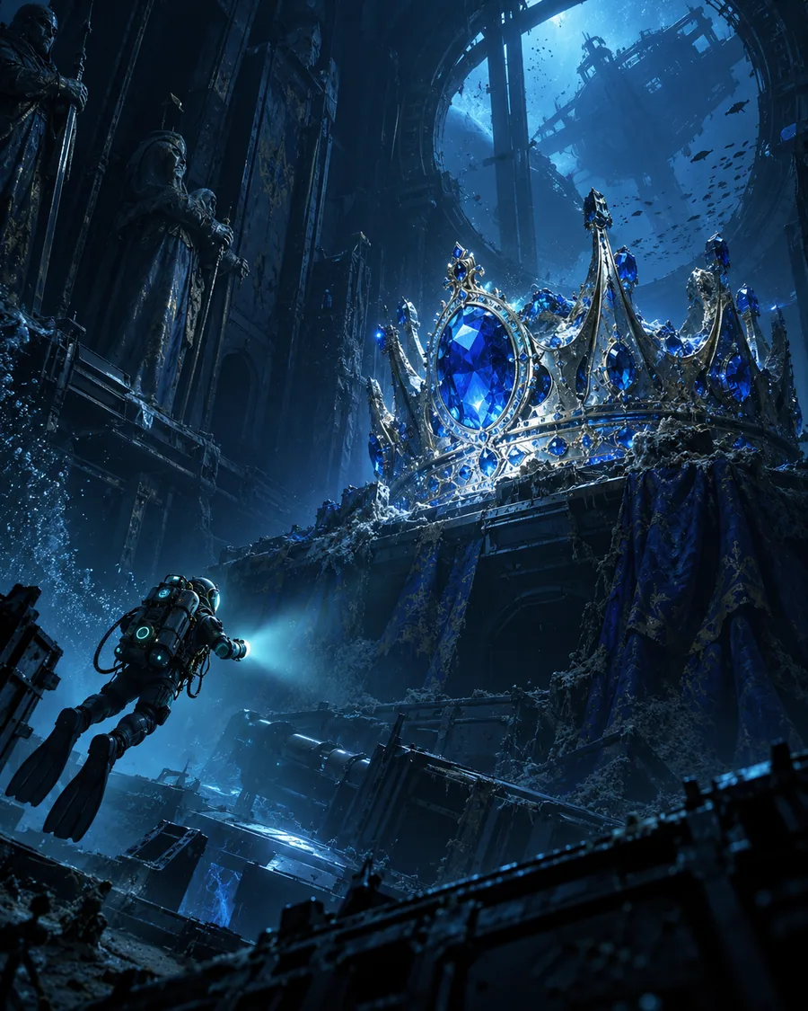 Sapphire Crown original cosmic game artwork