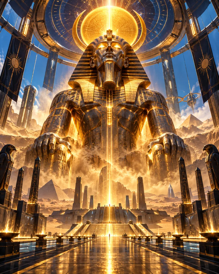 Solar Pharaoh original cosmic game artwork